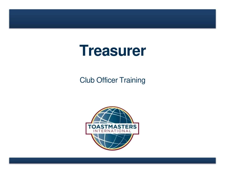 treasurer