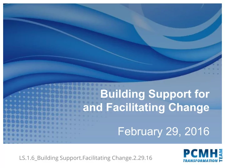 building support for