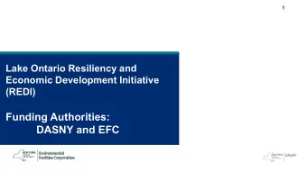 Funding Authorities:  DASNY and EFC  2  REDI Documentation  REDI award letters were sent by the