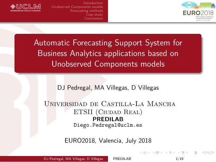 automatic forecasting support system for business