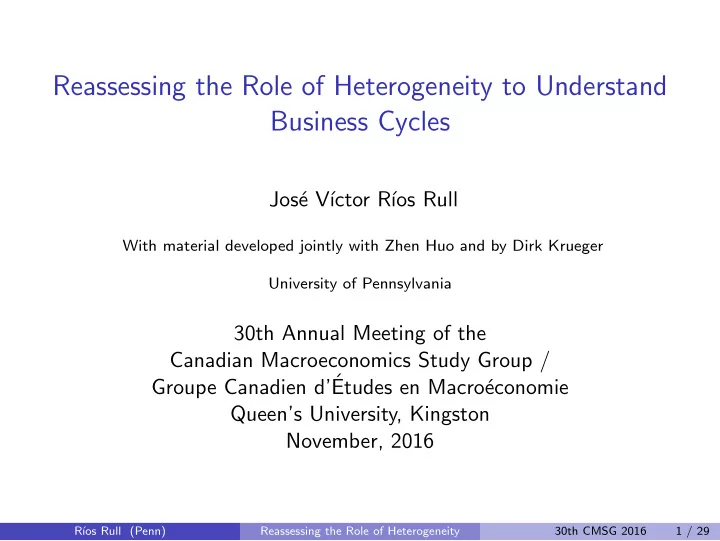 reassessing the role of heterogeneity to understand