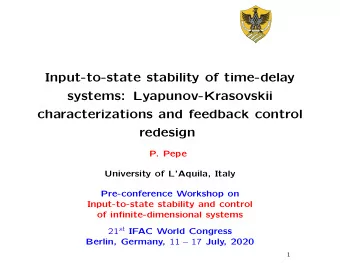 Input-to-state stability of time-delay  systems: Lyapunov-Krasovskii  characterizations and