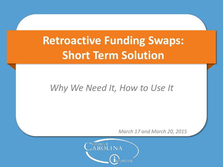 retroactive funding swaps