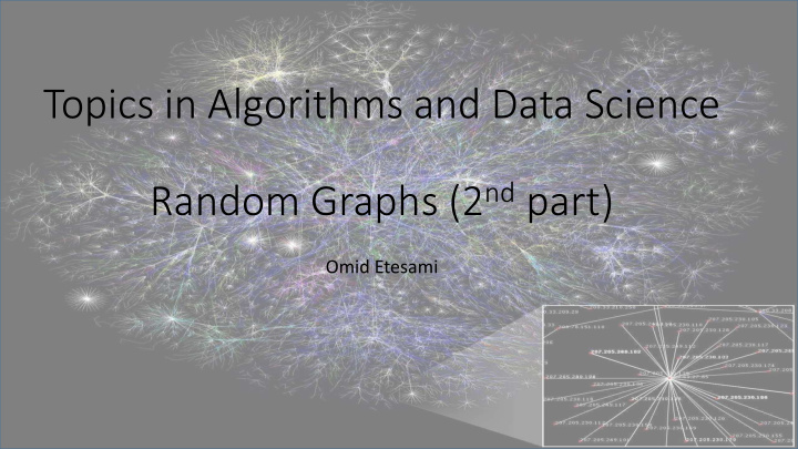 random graphs 2 nd part omid etesami phase transitions