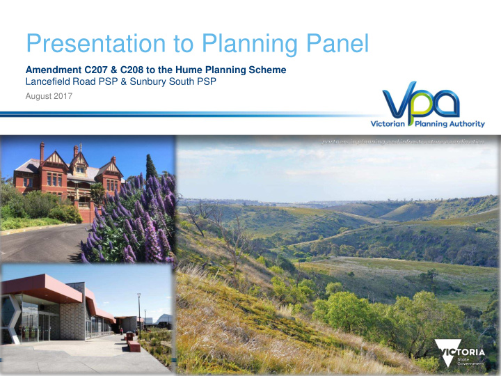 presentation to planning panel