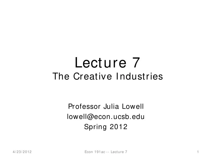 lecture 7
