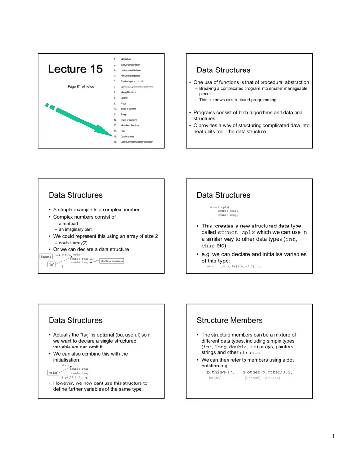lecture 15 lecture 15
