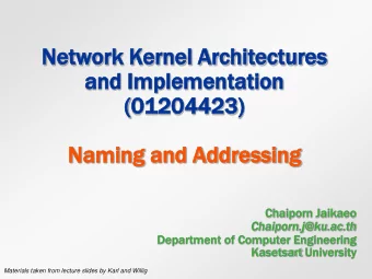 an  and  d Im  Impl  plementa  ementation  tion  (01  0120  20442  4423)  )  Naming  aming an  and