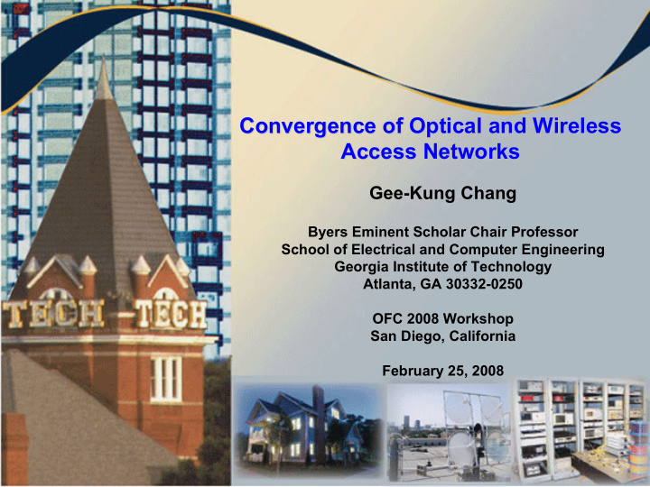 convergence of optical and wireless convergence of