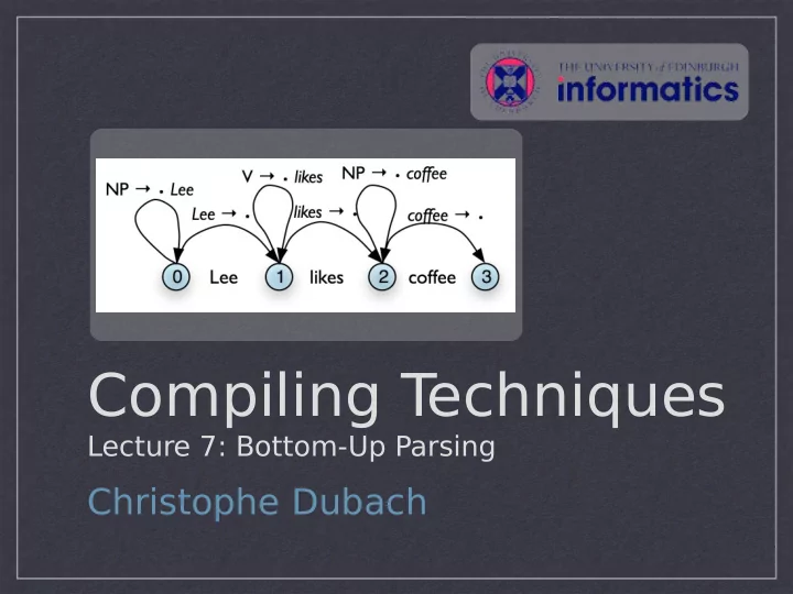 compiling t echniques