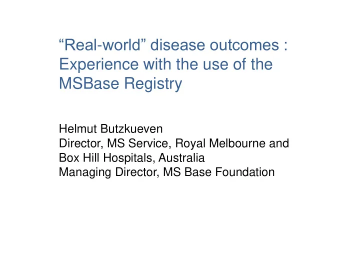 msbase registry