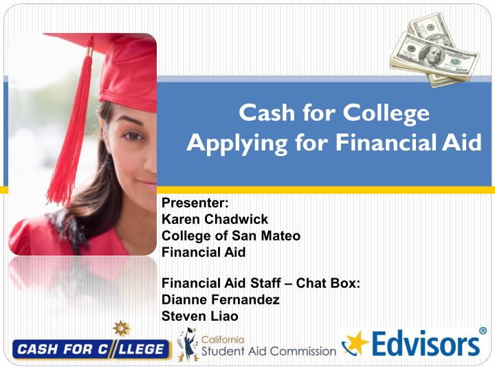 cash for college applying for financial aid