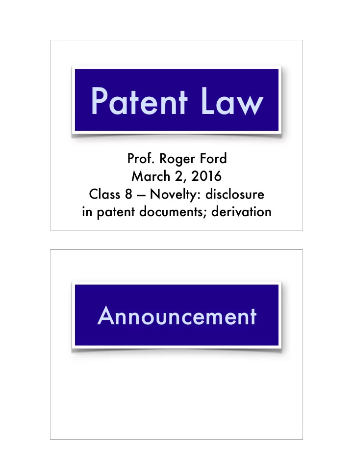 patent law