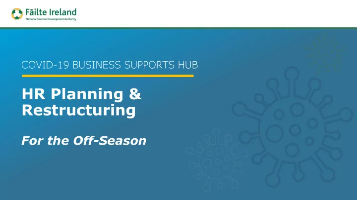 hr planning restructuring
