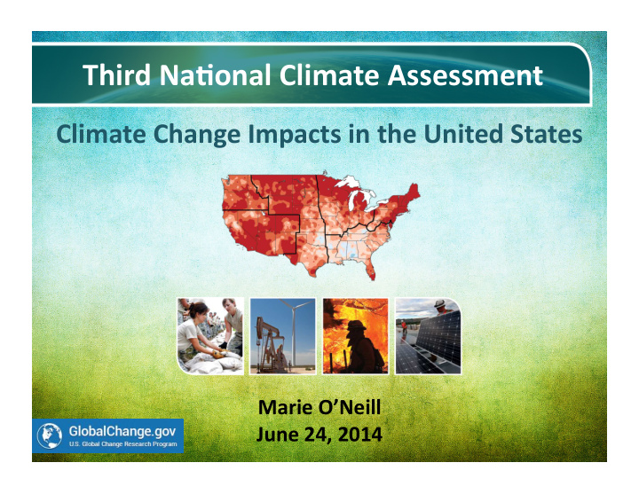 third na6onal climate assessment
