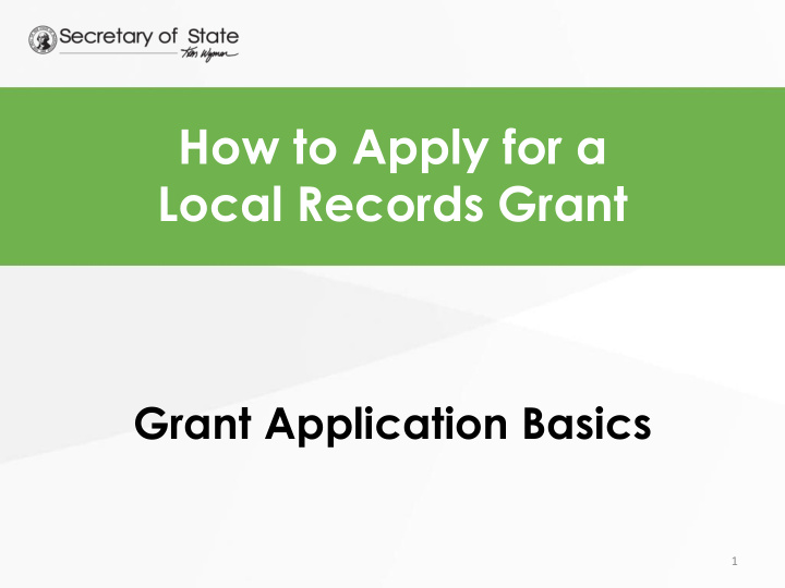 local records grant
