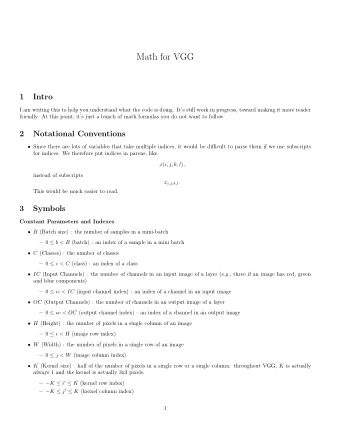 Math for VGG  1  Intro  I am writing this to help you understand what the code is doing. Its