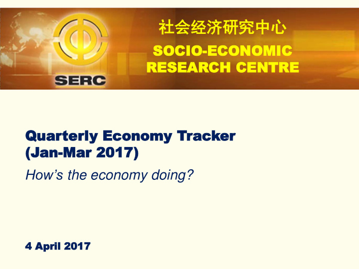 socio socio economic economic res resear earch ch cent