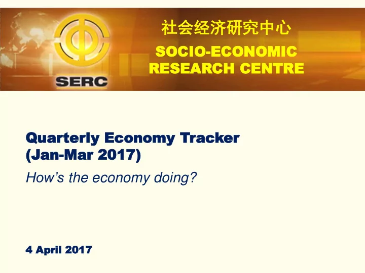 socio socio economic economic res resear earch ch cent