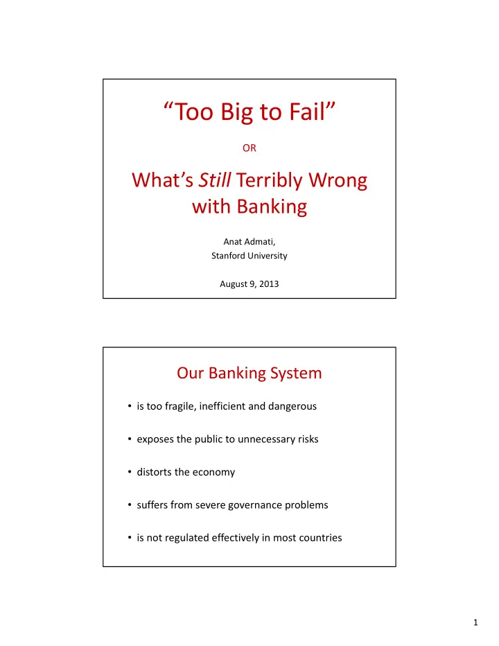 too big to fail