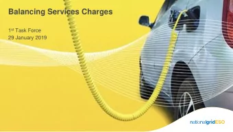 Balancing Services Charges 1 st Task Force  29 January 2019  Welcome and  introduction  Colm Murphy