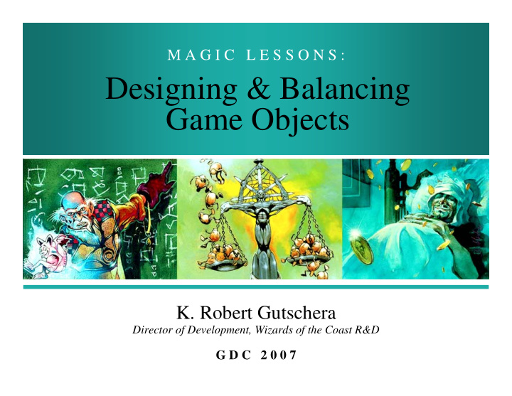 designing balancing game objects