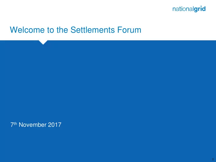 welcome to the settlements forum