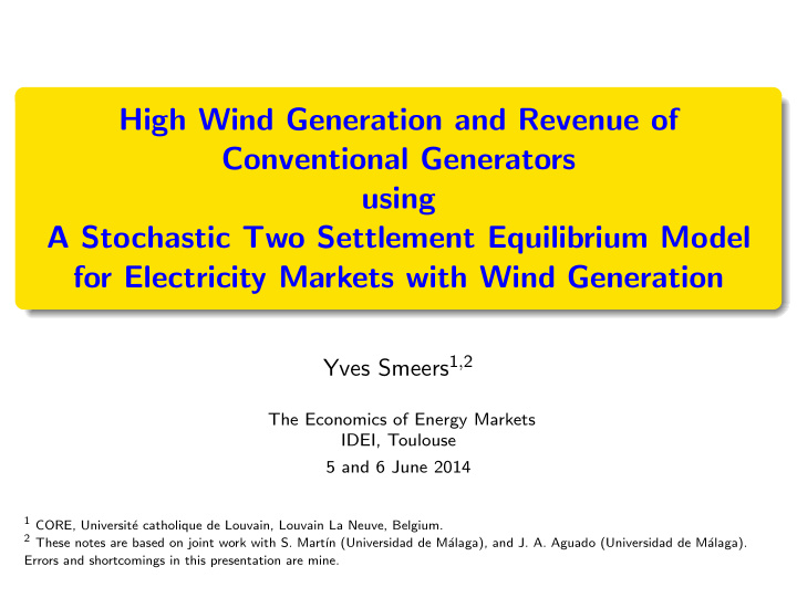 high wind generation and revenue of conventional