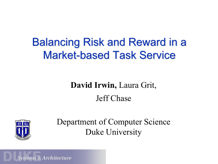 balancing risk and reward in a balancing risk and reward