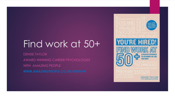 find work at 50