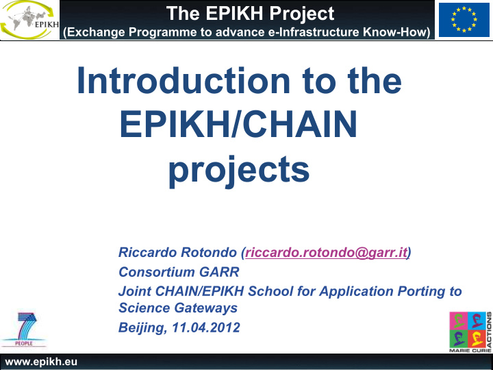 introduction to the epikh chain projects