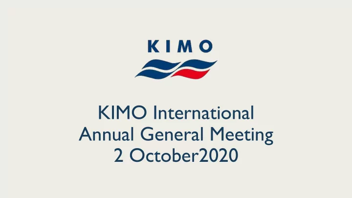 annual general meeting