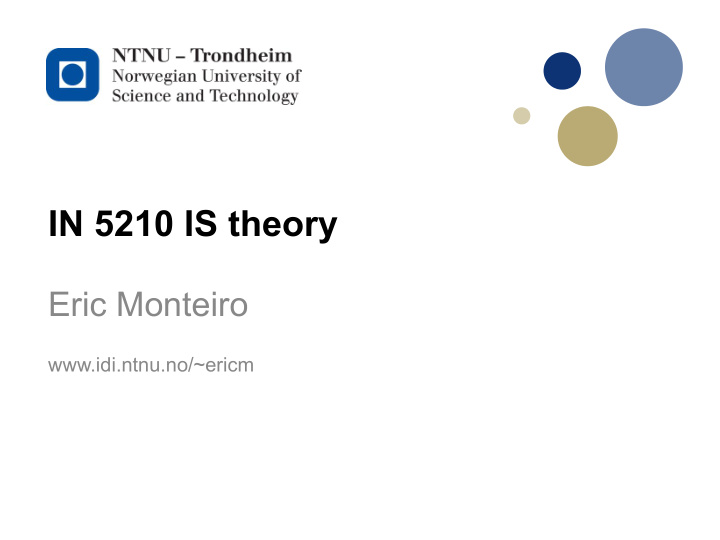 in 5210 is theory