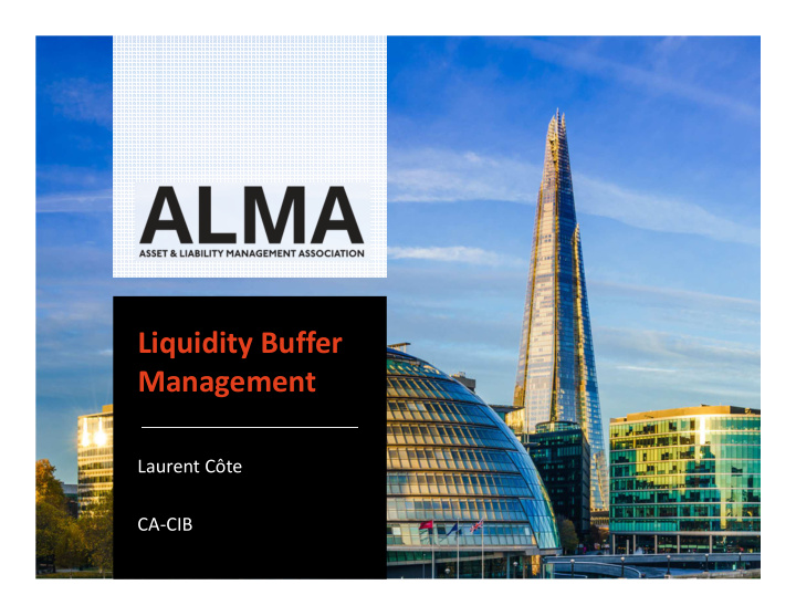 liquidity buffer management