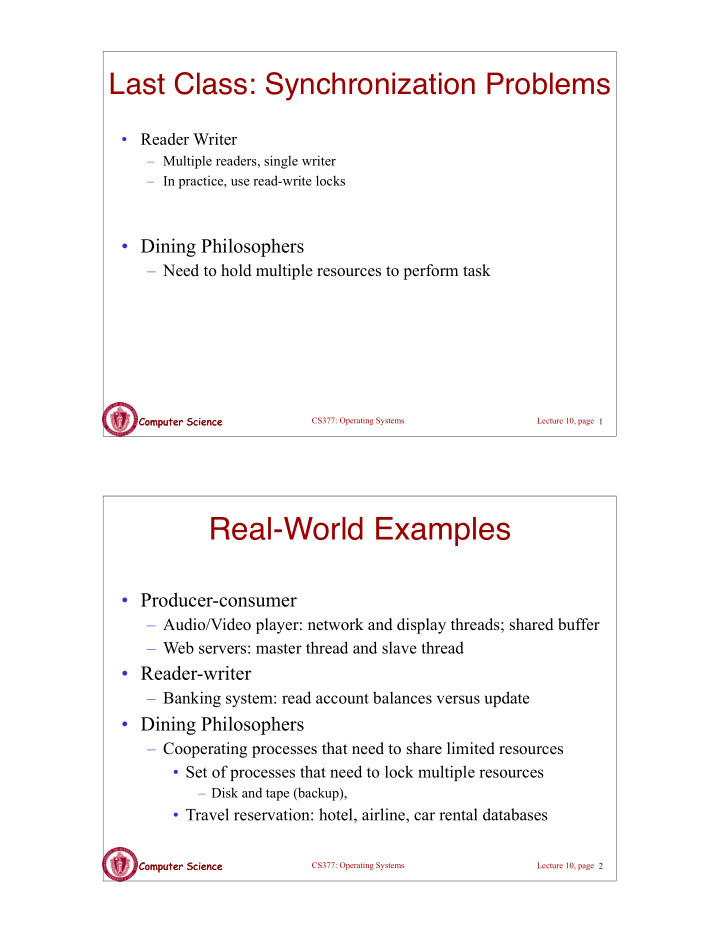 real world examples