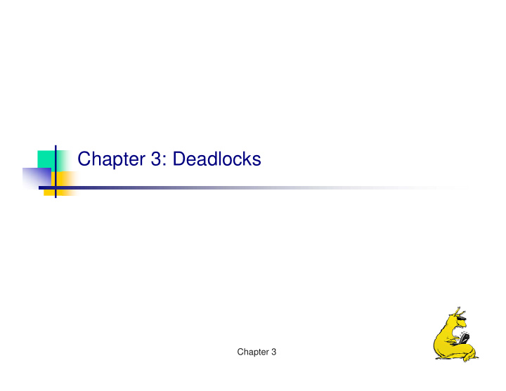 chapter 3 deadlocks