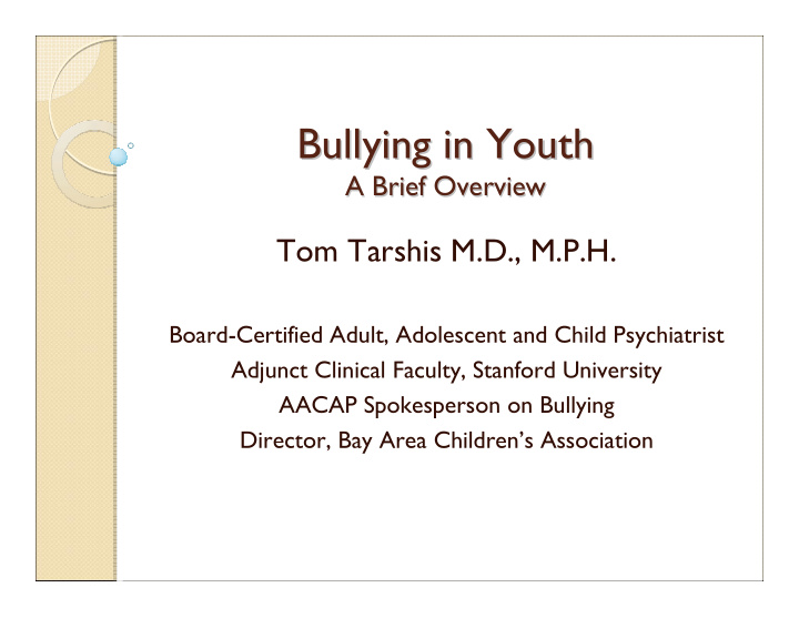 bullying in youth bullying in youth