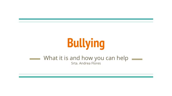 bullying