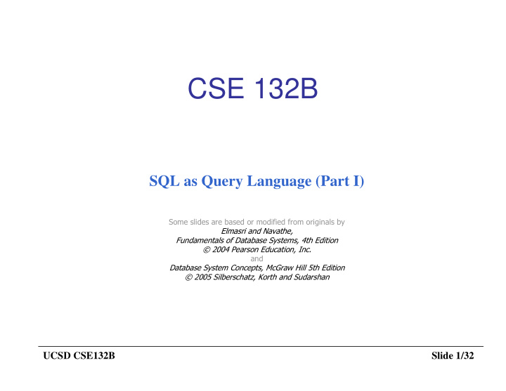 cse 132b