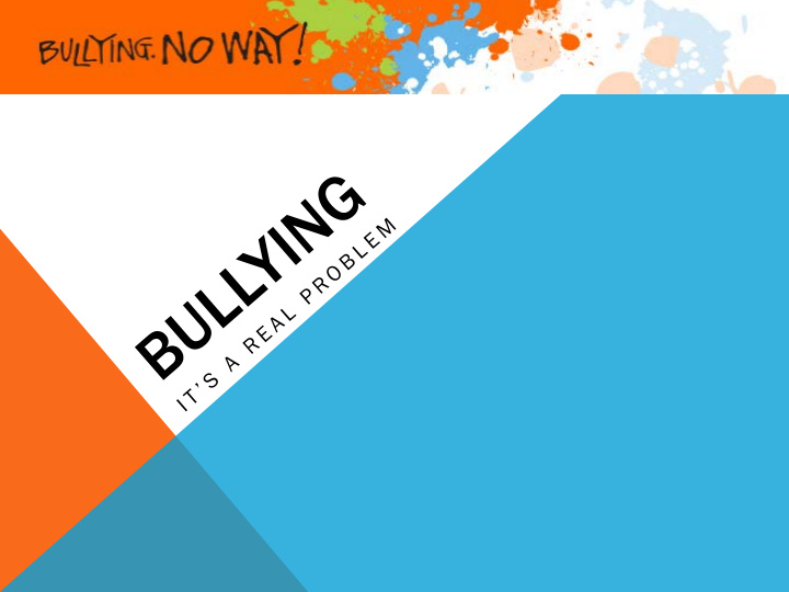 why the focus on bullying