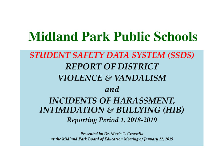 midland park public schools