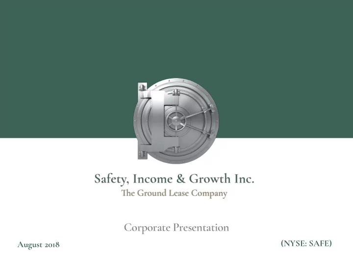 corporate presentation