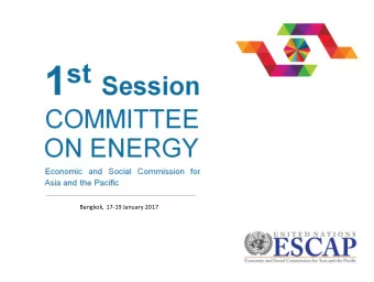 Opening Statements  Dr Shamshad Akhtar  Under-Secretary General of  the United Nations and