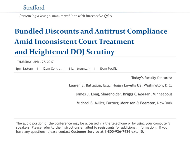 bundled discounts and antitrust compliance amid