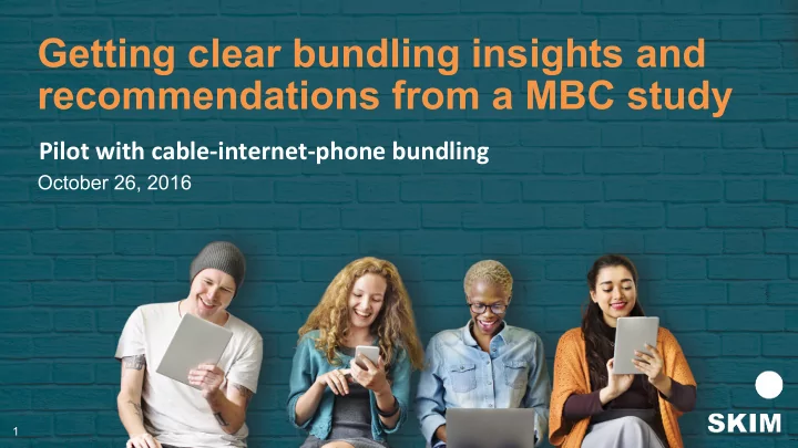 getting clear bundling insights and recommendations from