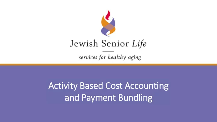 activity based cost accounting