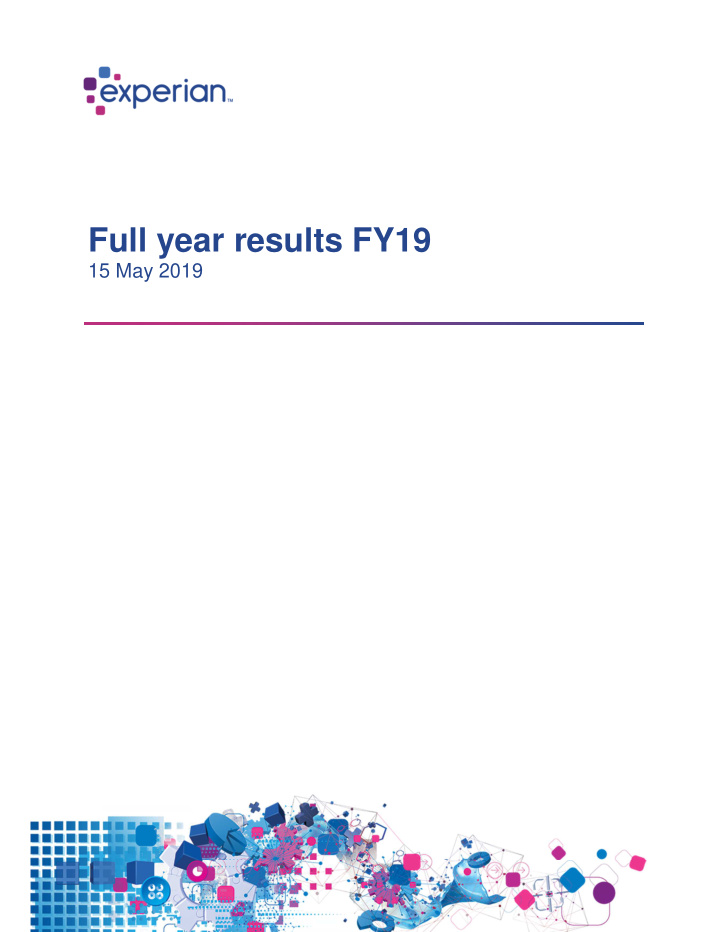 full year results fy19 15 may 2019 contents 3 1 opening