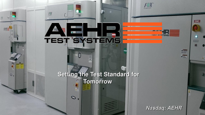 setting the test standard for setting the test standard