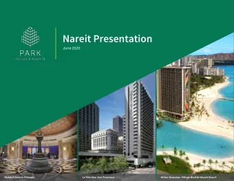 Nareit Presentation  June 2020  Waldorf Astoria Orlando  Hilton Chicago  Le Mridien San Francisco