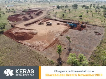 Corporate Presentation   Shareholder Event 6 November 2019  Disclaimer  2 These presentation